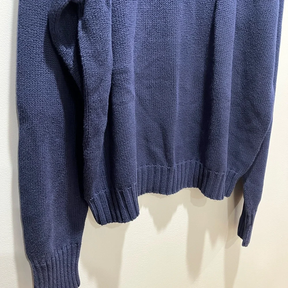 Vintage‎ Polo Ralph Lauren knit sweater Mens Large Navy Blue. Size XL